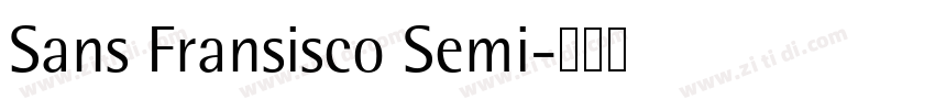 Sans Fransisco Semi字体转换